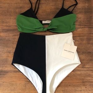 Mara Hoffman Colorblock Bikini Bottoms